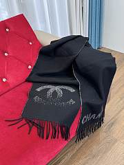 Colestore Chanel Scarf Black 38 x 200 cm  - 5