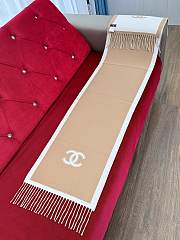 Colestore Chanel Scarf Beige 184 x 34 cm  - 3