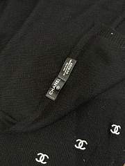 Colestore Chanel CC Logo Scarf Black 70 x 190 cm - 3