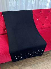 Colestore Chanel CC Logo Scarf Black 70 x 190 cm - 4