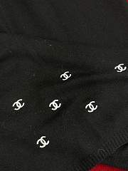 Colestore Chanel CC Logo Scarf Black 70 x 190 cm - 5