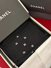 Colestore Chanel CC Logo Scarf Black 70 x 190 cm - 6