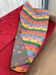 Colestore Chanel CC Logo Rainbow 70 x 180 cm - 3