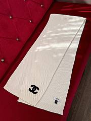 Colestore Chanel Scarf White 35 x 190 cm - 4