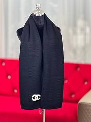 Colestore Chanel Scarf Black 35 x 190 cm  - 6