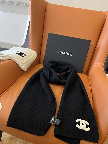 Colestore Chanel Scarft C Logo Black