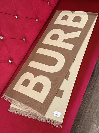 Colestore Burrbery Scarf In Brown/ Beige 33 x 188 cm