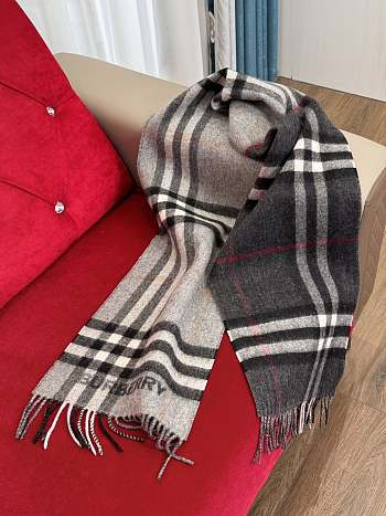 Colestore Burrbery Scarf In Grey 168 x 30 cm