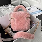 Colestore Chanel Vanity Case Pink Fur 27*17*17*cm - 6