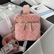 Colestore Chanel Vanity Case Pink Fur 27*17*17*cm - 5