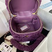 Colestore Chanel Vanity Case Purple Fur 27*17*17*cm - 5