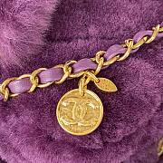Colestore Chanel Vanity Case Purple Fur 27*17*17*cm - 4