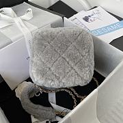 Colestore Chanel Vanity Case Grey Fur 27*17*17*cm - 2