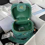 Colestore Chanel Vanity Case Green Fur 27*17*17*cm - 6
