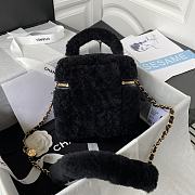 Colestore Chanel Vanity Case Black Fur 27*17*17*cm - 6