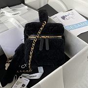 Colestore Chanel Vanity Case Black Fur 27*17*17*cm - 5