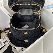 Colestore Chanel Vanity Case Black Fur 27*17*17*cm - 3