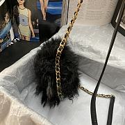 Colestore Chanel Should Bag Fur Black 15*11*4.5cm - 6