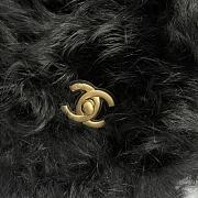 Colestore Chanel Should Bag Fur Black 15*11*4.5cm - 2