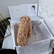 Colestore Chanel Handbag Fur In Brown 26×17×4.5cm - 6