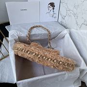 Colestore Chanel Handbag Fur In Brown 26×17×4.5cm - 5