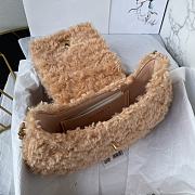 Colestore Chanel Handbag Fur In Brown 26×17×4.5cm - 4