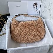 Colestore Chanel Handbag Fur In Brown 26×17×4.5cm - 3