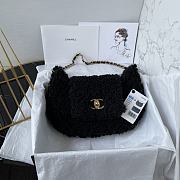 Colestore Chanel Handbag Fur In Black 26×17×4.5cm - 1