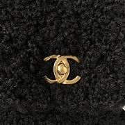 Colestore Chanel Handbag Fur In Black 26×17×4.5cm - 2