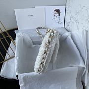 Colestore Chanel Handbag Fur In White 26×17×4.5cm - 6
