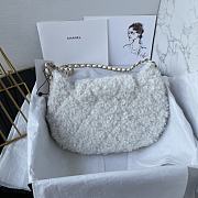 Colestore Chanel Handbag Fur In White 26×17×4.5cm - 3