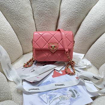 Colestore Chanel Heart Pink 18X13.5X5.5cm