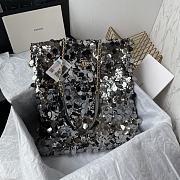 Colestore Chanel Tote Sequins Silver 38*41cm - 1