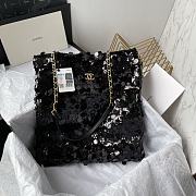 Colestore Chanel Tote Sequins Black 38*41cm - 1