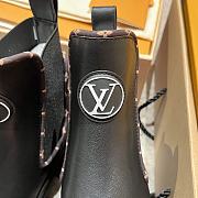 Colestore Louis Vuitton LV Logo Boots Leather Black - 4