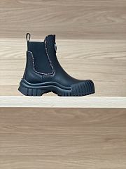 Colestore Louis Vuitton LV Logo Boots Leather Black - 3
