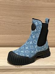 Colestore Louis Vuitton LV Logo Boots Denim - 6
