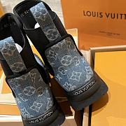Colestore Louis Vuitton LV Logo Boots Denim - 5