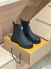 Colestore Louis Vuitton LV Logo Boots Leather Full Black  - 1