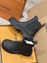 Colestore Louis Vuitton LV Logo Boots Leather Full Black  - 3