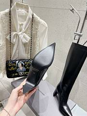 Colestore Balenciaga Pointed Toe High Heel High Boot Black - 6