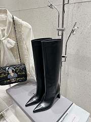 Colestore Balenciaga Pointed Toe High Heel High Boot Black - 4