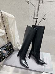 Colestore Balenciaga Pointed Toe High Heel High Boot Black - 2