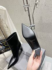 Colestore Balenciaga Pointed Toe High Heel Boot Black - 6