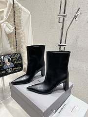 Colestore Balenciaga Pointed Toe High Heel Boot Black - 4