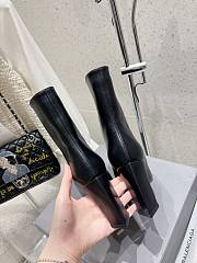 Colestore Balenciaga Pointed Toe High Heel Boot Black - 2