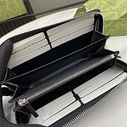 Colestore Gucci Wallet Long Leather Black 19 x 10 x 2.5 cm - 6