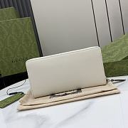 Colestore Gucci Wallet Long Leather White 19 x 10 x 2.5 cm - 3