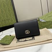Colestore Gucci Wallet Leather Black 7.5 x 11 x 2 cm - 1