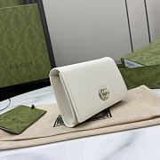 Colestore Gucci Wallet Leather White 7.5 x 11 x 2 cm - 5